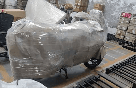 Items safely packed for transportation